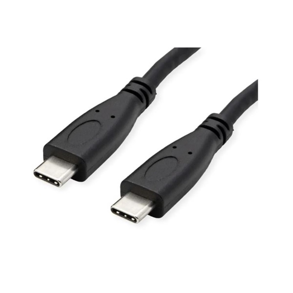 ROLINE Kabel USB 3.2 Gen 2 PD 20V5A s Emark, USB-C - USB-C, černý, 1 m