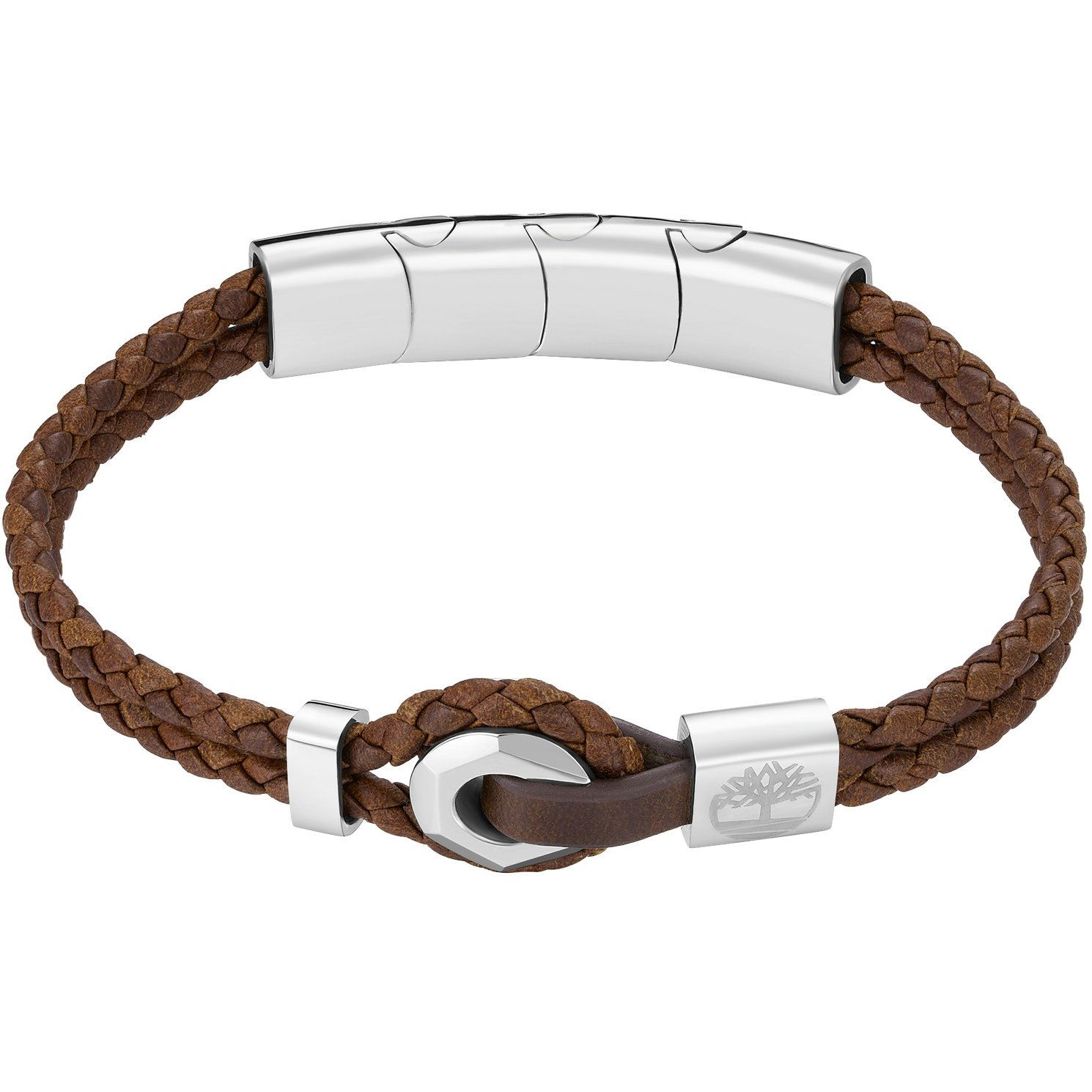 Timberland karkötő, férfi, bőr - barna/ezüst (4894816163594)