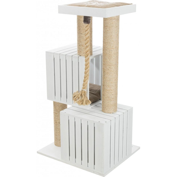 Poste Rascador Para Gatos Be Nordic Skadi Blanco Y Arena Trixie