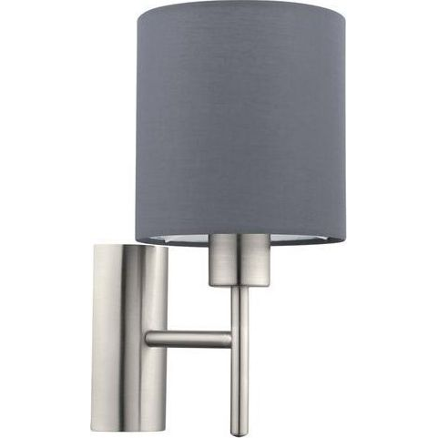 Eglo Pasteri 94926Led Lámpatest Fali E27-es Foglalatú Textil Szürke (94926)