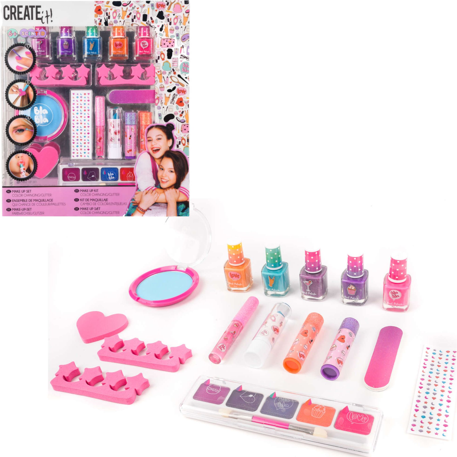 Canenco Create It! Make-Up Szett Színváltós és Csillámos Színekkel - Canenco (13924-uniw)