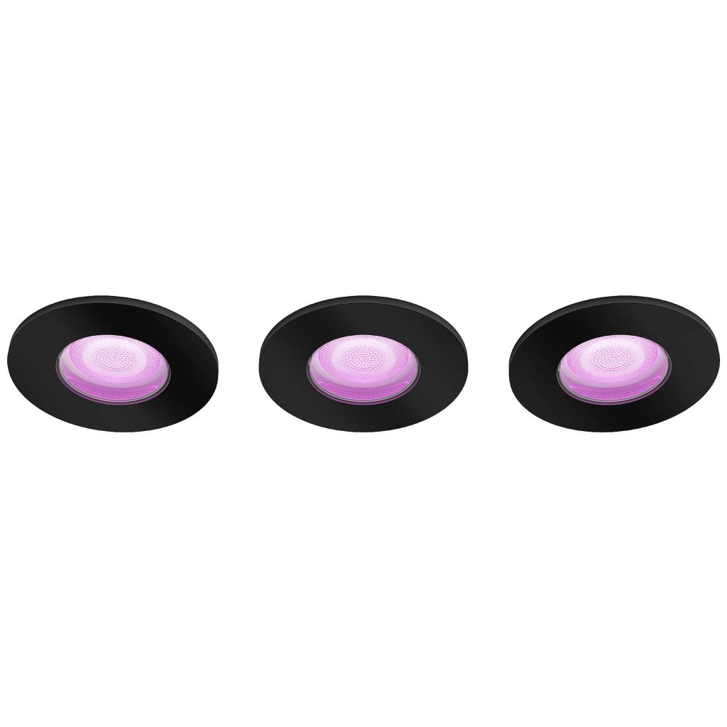 Philips Hue White and colour ambience 8719514452190 intelligens fényerő szabályozás Intelligens világítás spot Bluetooth/Zigbee Fekete 5,7 W (P8719514452190)