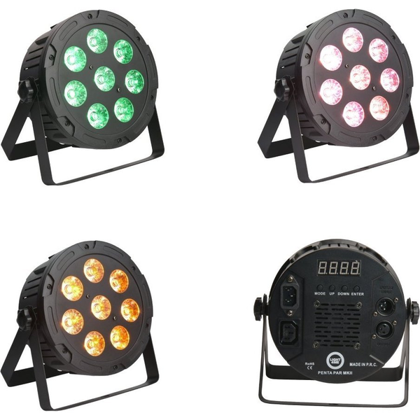 Light4me Penta Par 8x12w Mkii Rgbwa - Foco Led Rgb