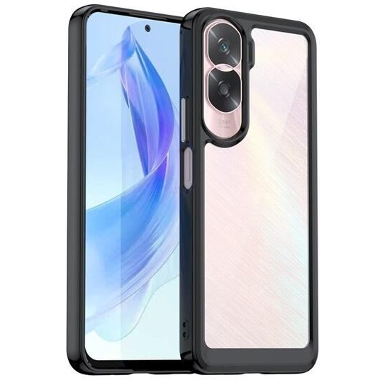 Gigapack Honor 90 Lite 5G szilikon tok áttetsző-fekete (GP-146726) (GP-146726)