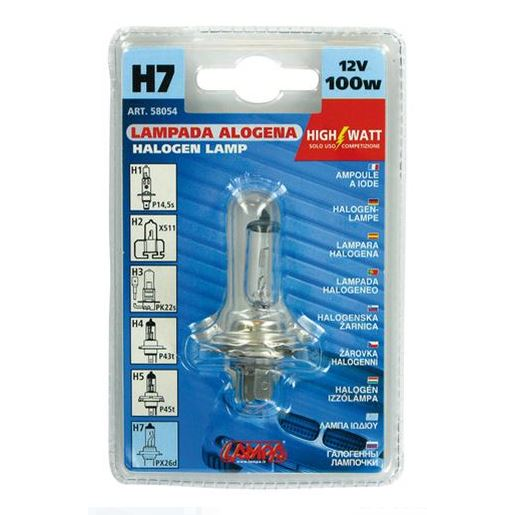 Žárovka H7 Halogenové žárovky 100W