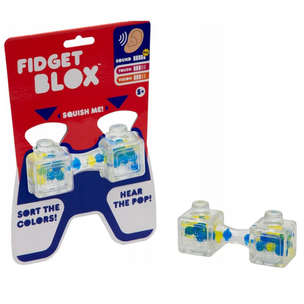 Fidget Blox Squish Me Fidget kocka - Kék