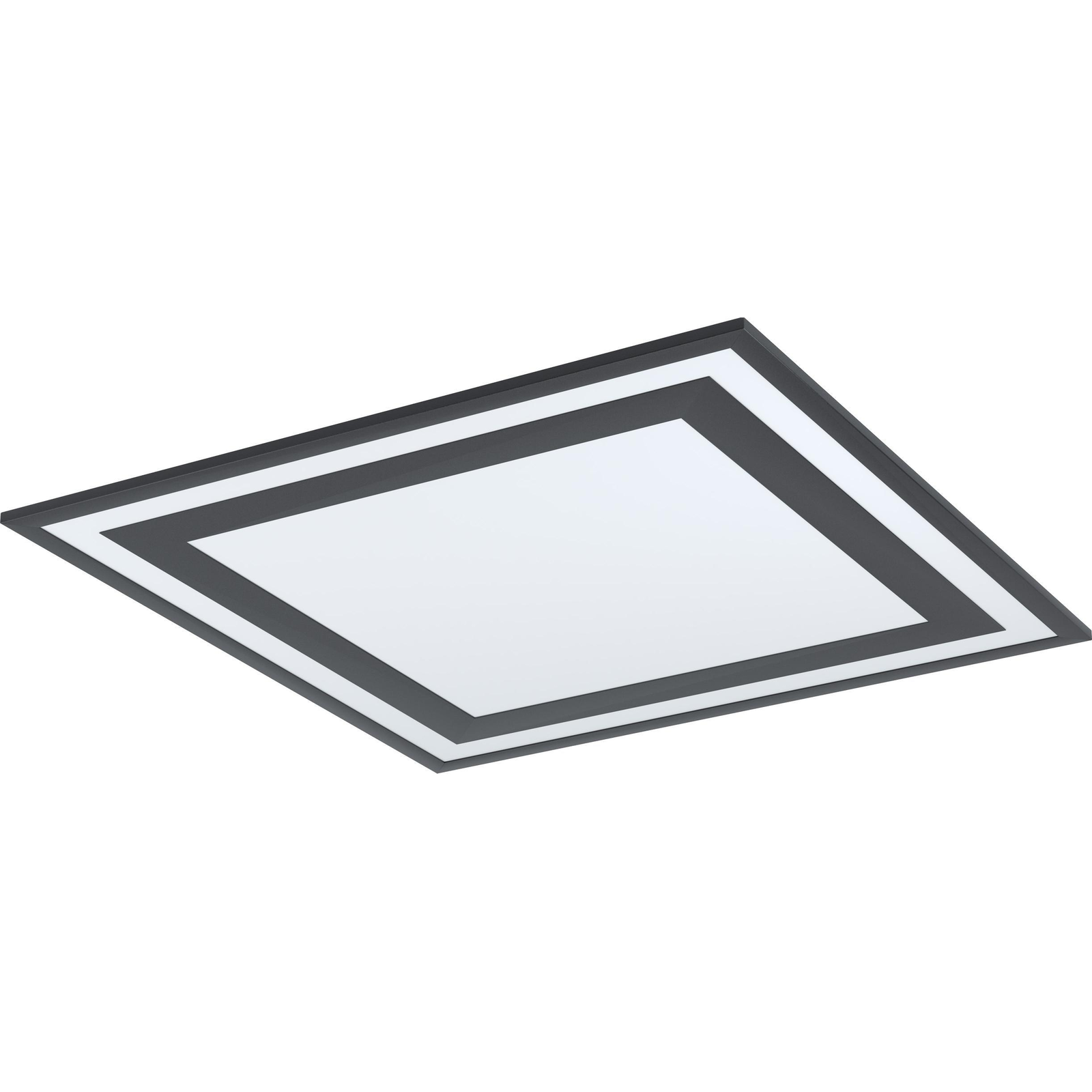 LED panel , 36W , falon kívüli , 60 cm , négyzet , természetes fehér , fekete keret , EGLO , SAVATARILA , 99039 (99039)