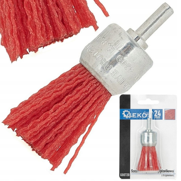 Szczotka druciana pędzelkowa nylon trzpień  24mm (200)