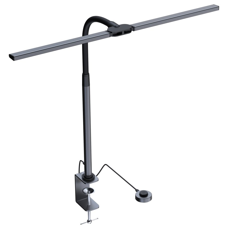 Immax 08995L Csíptetős Vezetékes Asztai LED lámpa - Fekete (08995L)