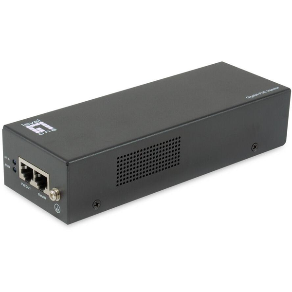 LevelOne POI-5003 PoE adapter Hurtigt ethernet, Gigabit Ethernet