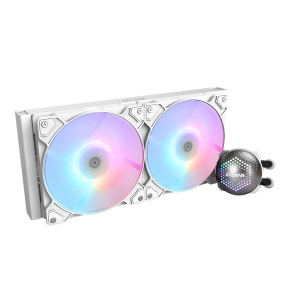 Zalman ALPHA28 White CPU Liquid Cooler 280mm Radiator 2 x 140 mm Fan ARGB pump Dual Procesor Liquid cooling kit 14 cm Bílá