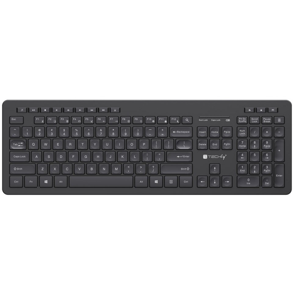 Techly ICTWC006-US tastatur Hjemme/kontor RF trådløst QWERTY US engelsk Sort