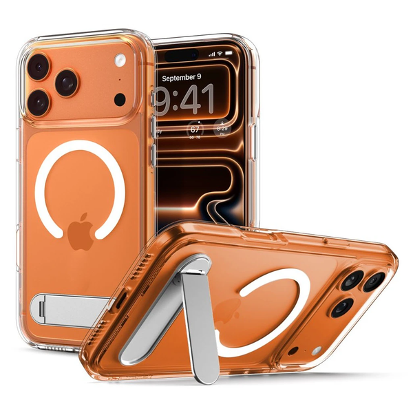SPIGEN ULTRA HYBRID "S" MAG MAGSAFE iPhone 17 Pro készülékhez tok átlátszó/fehér