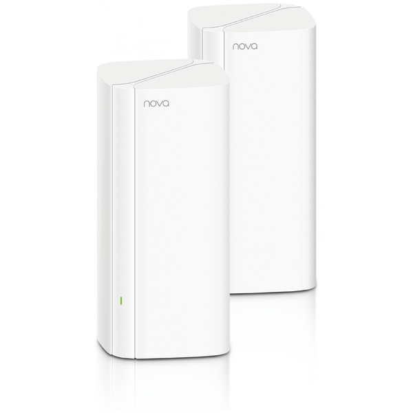 Sistem mesh pentru intreaga casa Tenda EX12 2 pack. Wi-Fi 6E Gigabit tri-band AX3000, 3 porturi Gigabit, MU-MIMO, Beamforming, MFDMA, acoperire pana la 650MP