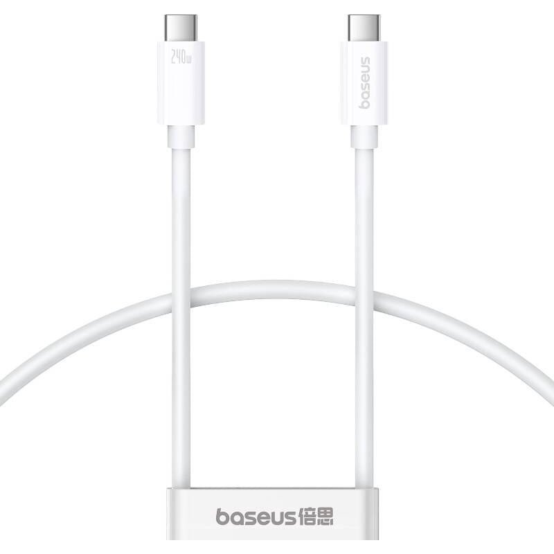 fast Charging Cable Baseus Superior 2 USB-C to USB-C 240W, 1,8m (white) (BSU4921)