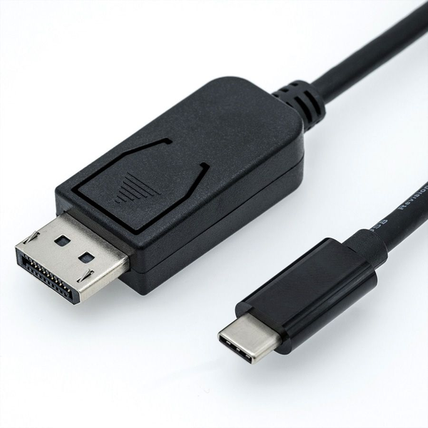 ROLINE USB Typ C - DisplayPort Adapterkabel, v1.2, ST/ST, 1 m