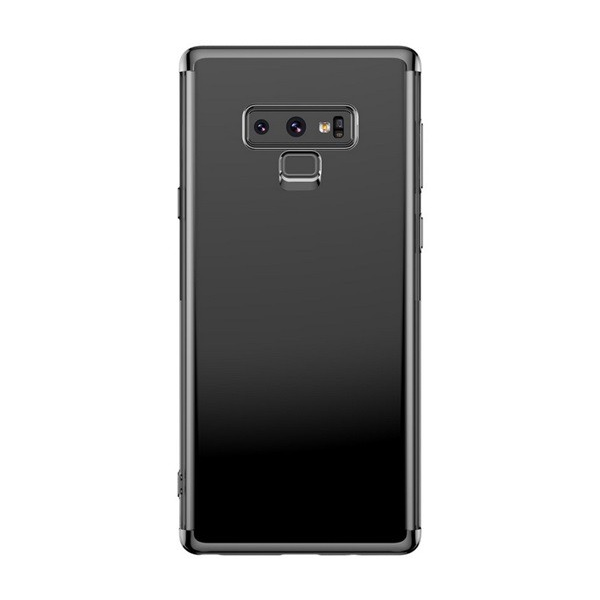 BASEUS SHINING szilikon telefonvédő (átlátszó hátlap) FEKETE [Samsung Galaxy Note 9 (SM-N960F)] (WISANOTE9-MD01)