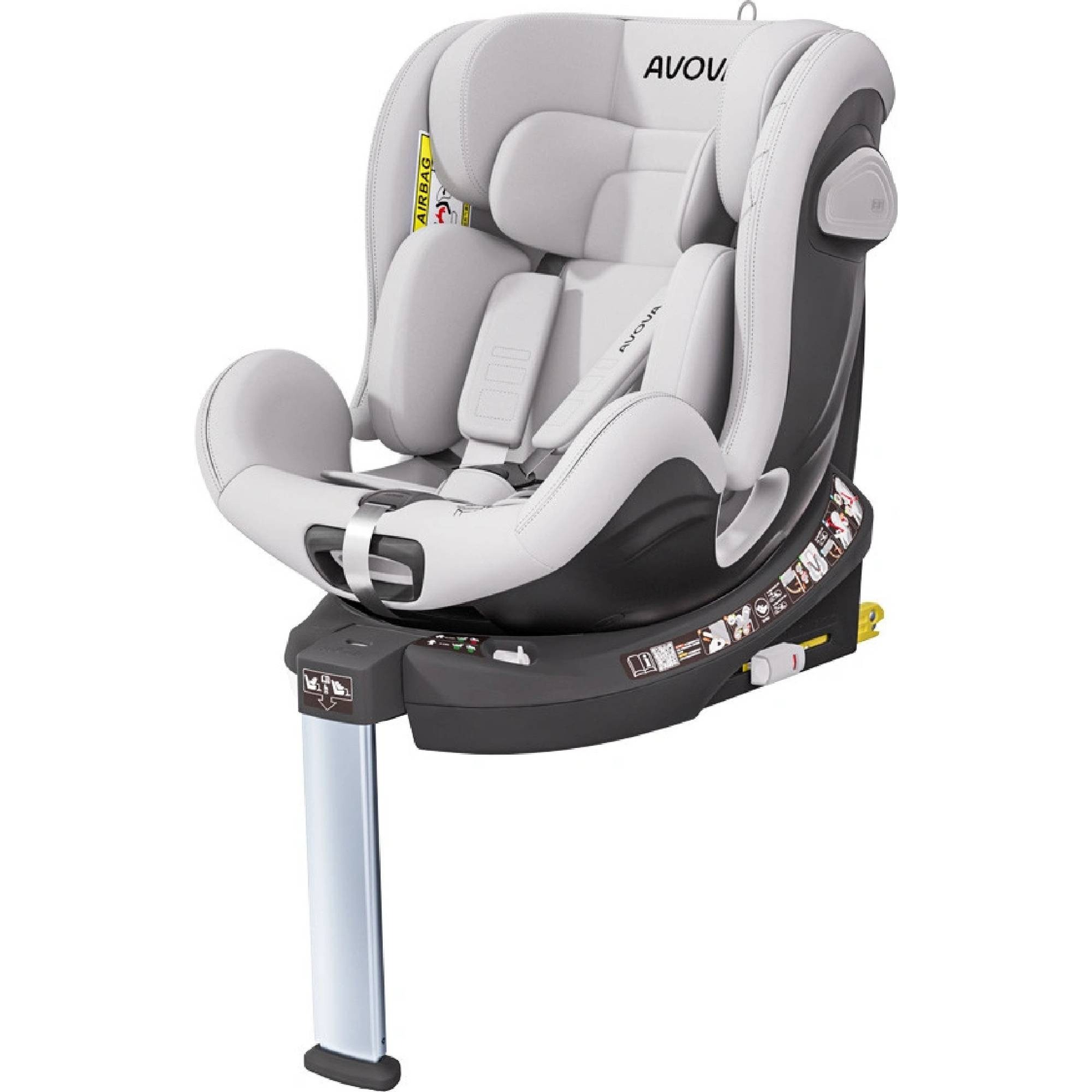 Avova Swan-fix i-Size 2024 40-125 cm Sky Grey (4260621466333)