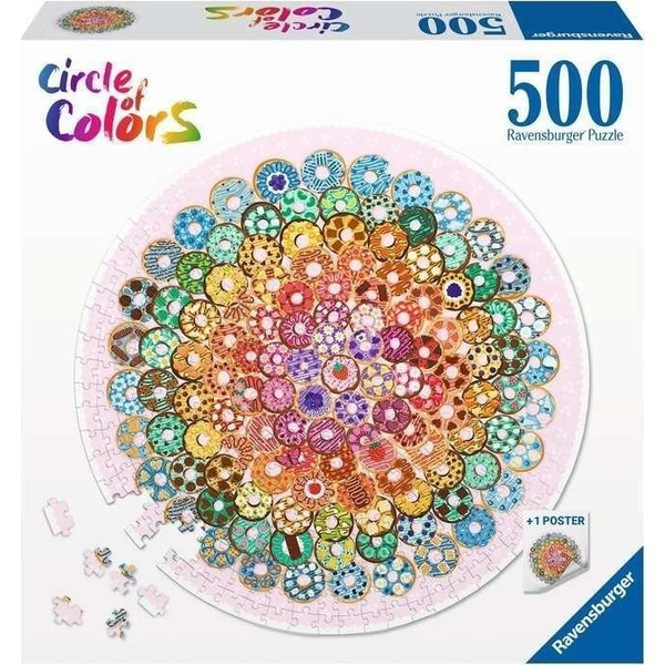 Ravensburger 500 db-os Puzzle - Circle Of Colors - Donuts (17346)