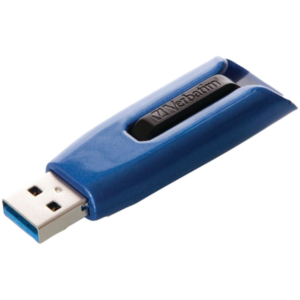 Verbatim Store 'n' Go V3 Max USB-nøgle 128 GB USB Type-A 3.2 Gen 1 (3.1 Gen 1) Sort, Blå