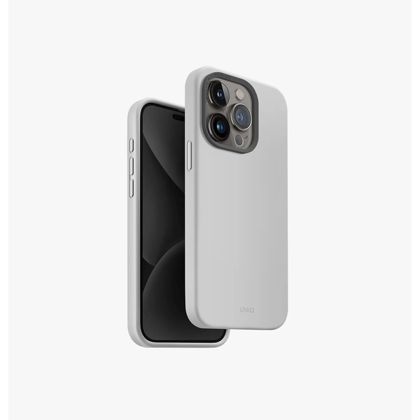 Husa telefon pentru Iphone 15 Pro, Uniq, TPU/Silicon, Gri