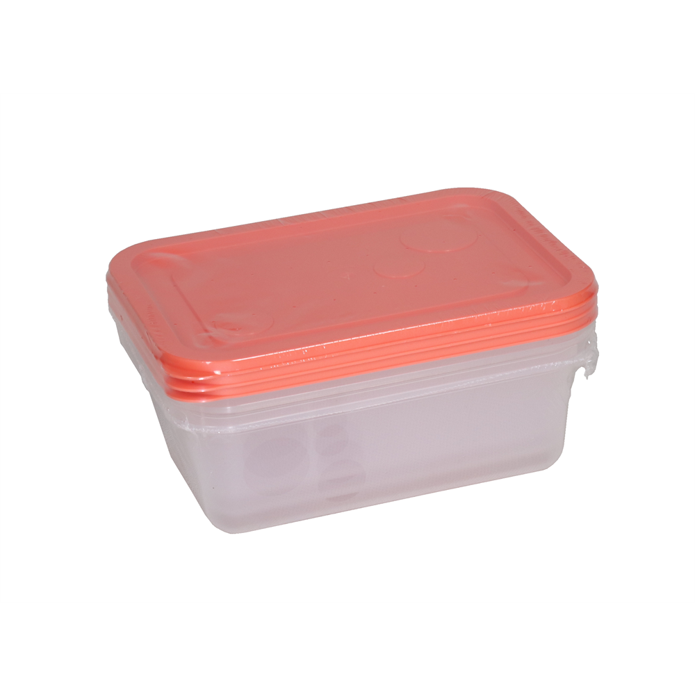 FLAIR 80056 Freezy 1,2L 3 db-os narancs szögletes ételtároló hűtődoboz (80056)