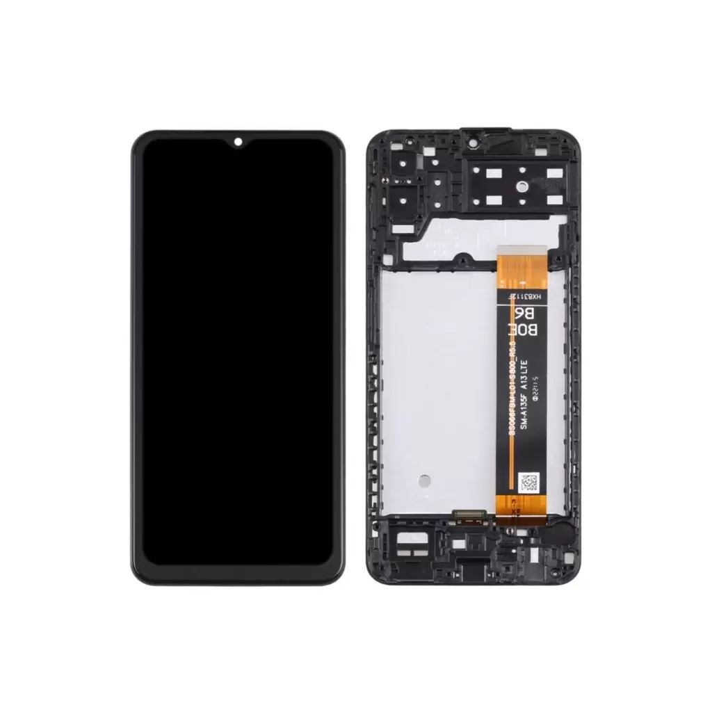 Samsung gyári kijelző A13 (GH82-29227A/29228A) fekete (128219) (128219)