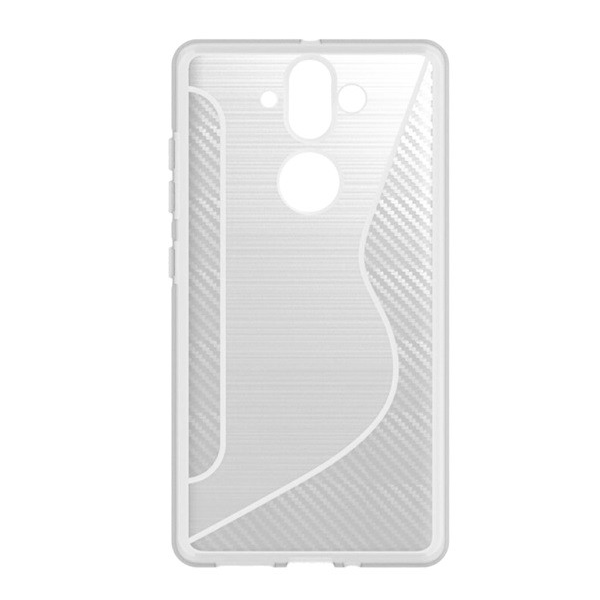 Szilikon telefonvédő (S-line, karbon minta) ÁTLÁTSZÓ [Nokia 9] (5996457762880)
