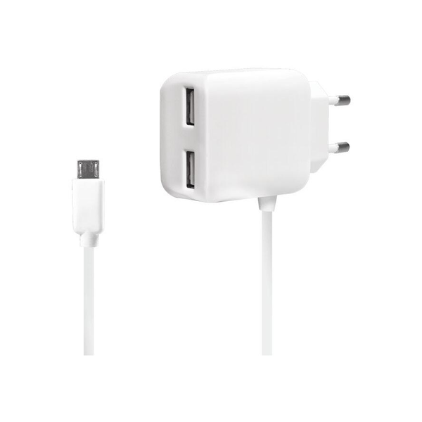 LogiLink USB Steckdosenadapter+Micro-USB-Kabel 2 x USB Port