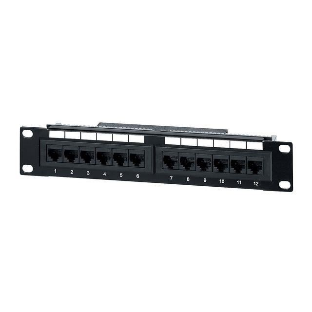 Equip Patch panel CAT5e UTP 12 PORT 1U 10