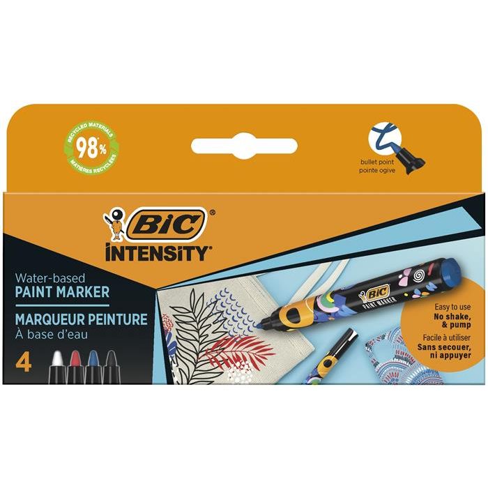 BIC Intensity 1,5 - 2,3 mm Élénk Dekormarker készlet - Vegyes színek (4 db / csomag) (527423)