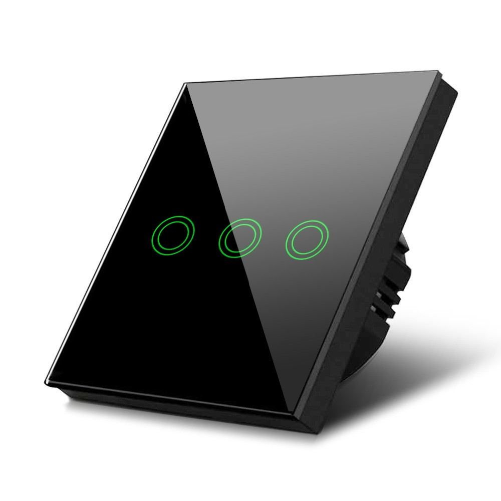 Maclean MCE705B Touch Intelligens vezeték nélküli beltéri hármas fali villanykapcsoló (MCE705B)