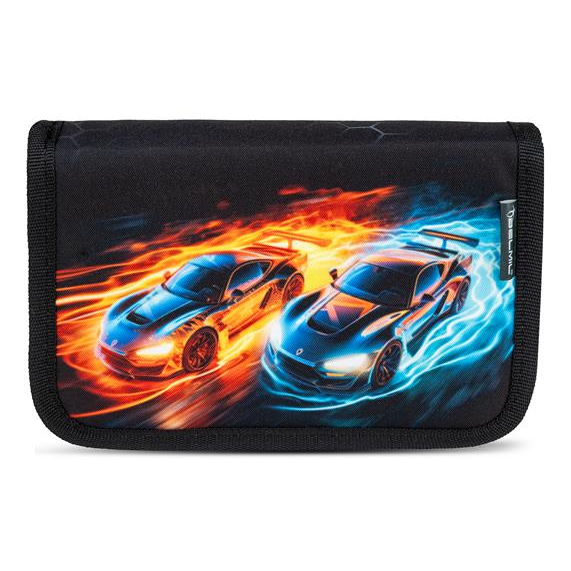 Belmil Tolltartó, klapnis, cipzáras,  "Race it", fekete, versenyautó (BL33572146F)