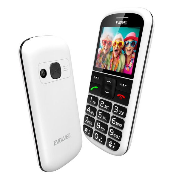 Evolveo EasyPhone XS mobiltelefon időseknek fehér (SGM EP-570-XS-WH)