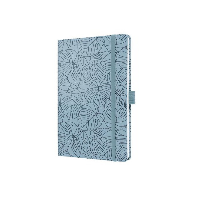 Siegel Jolie Blue Monstera 87 lapos 135x203mm vonalas jegyzetfüzet - Mintás (JN353)