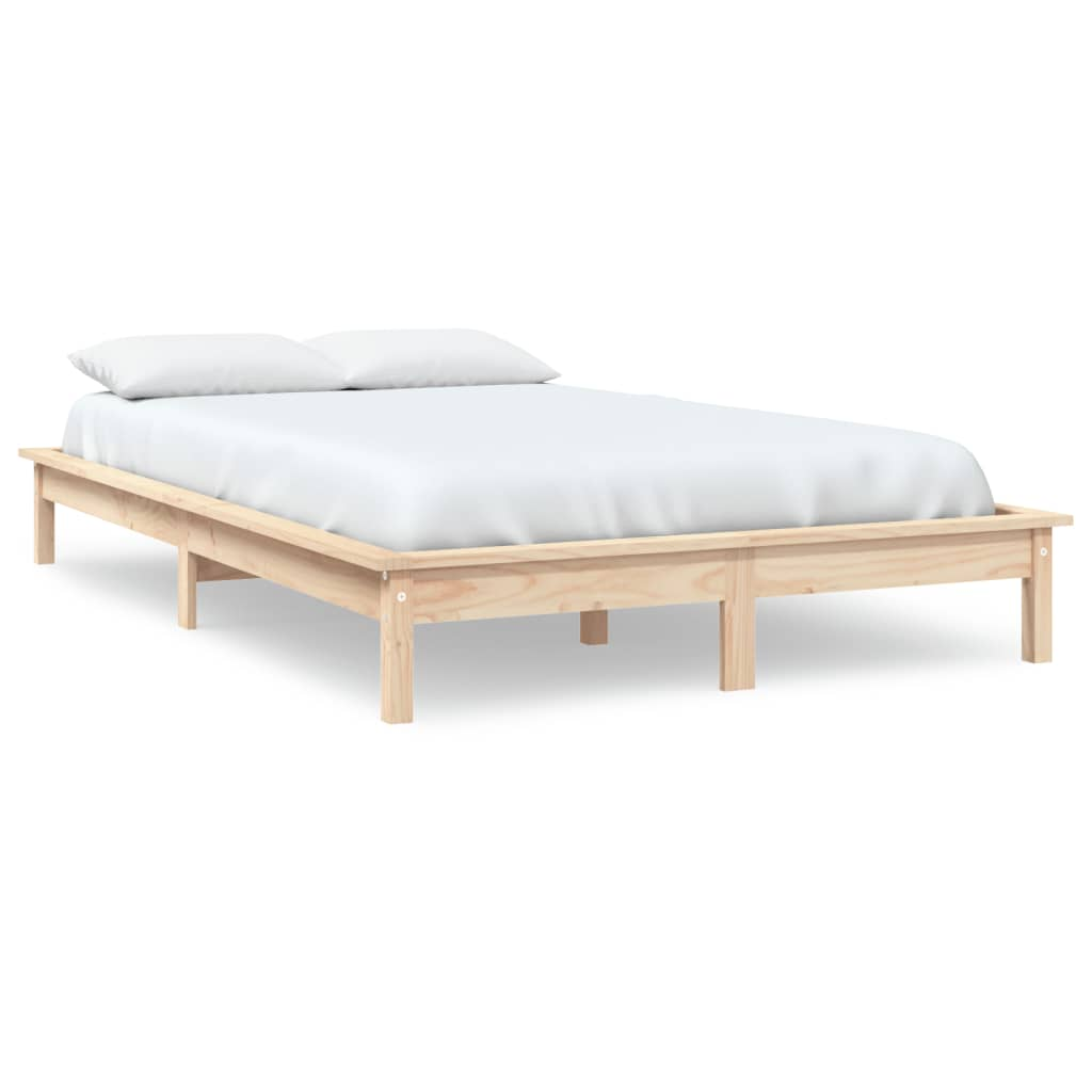 Super King Size tömör fenyőfa ágykeret 180 x 200 cm (820556)