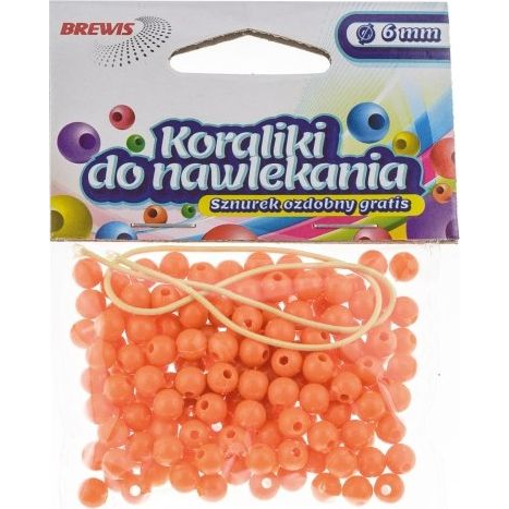  BREWIS Koraliki do nawlekania BREWIS 6mm K6-3 złoty Brewis