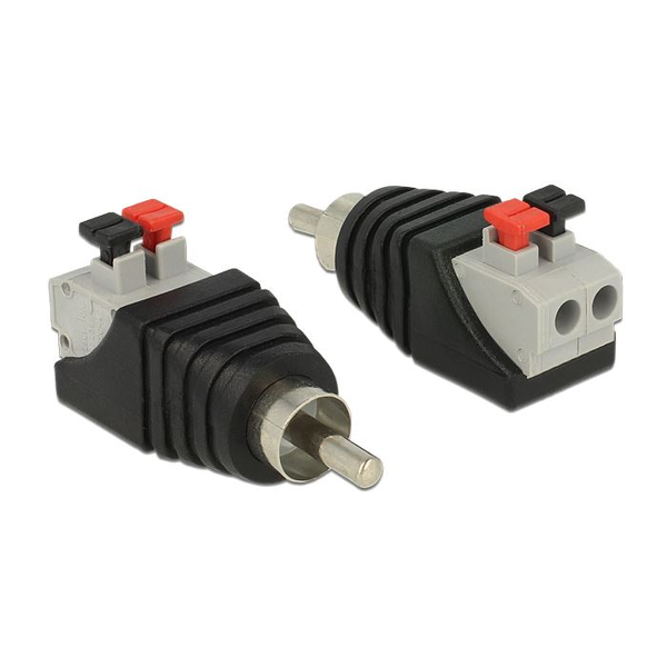 DeLock Adapter RCA anya -> 2 tűs Terminal Block  (65566)