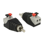 DeLock Adapter RCA anya -> 2 tűs Terminal Block  (65566)