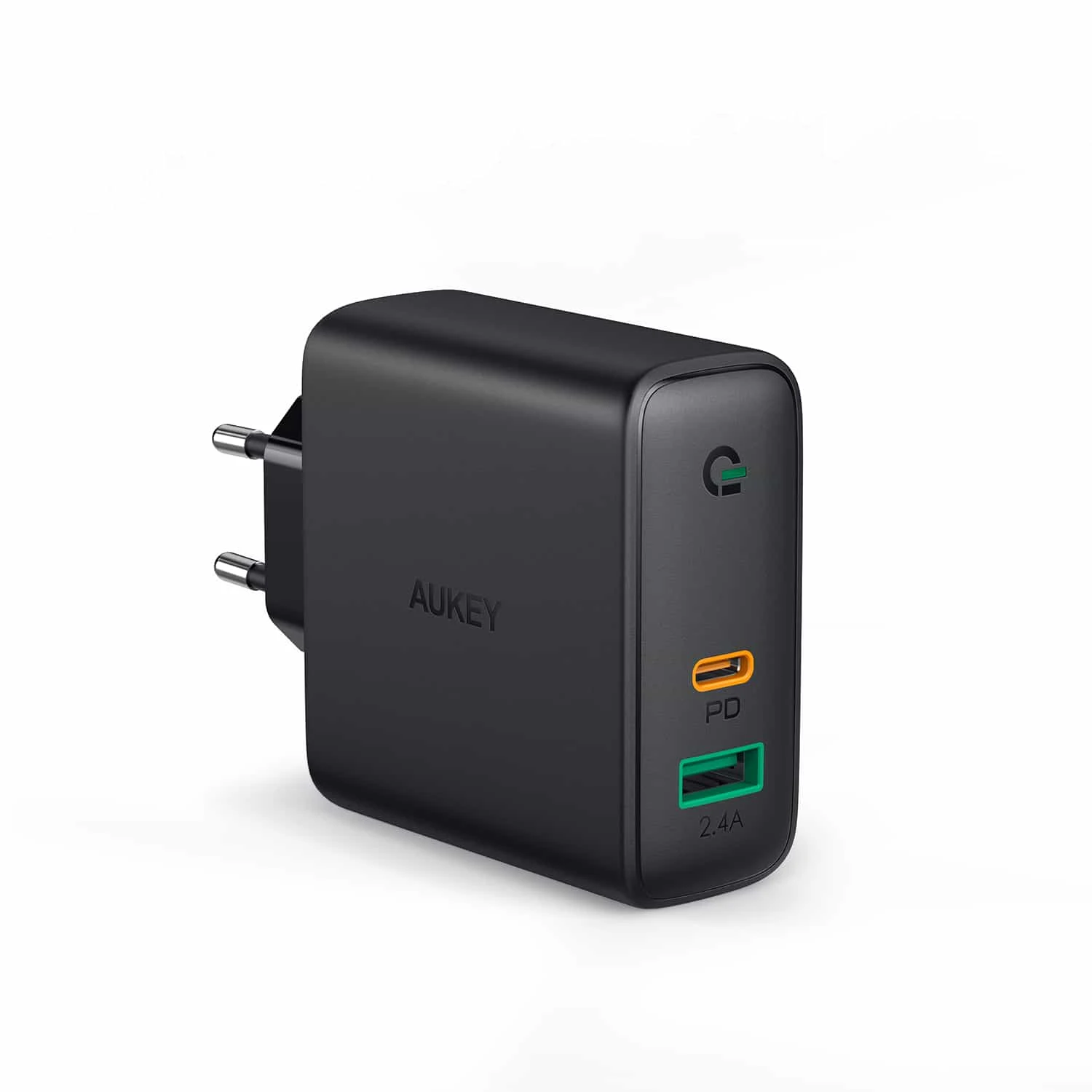 Aukey PA-D3 Hálózati USB-A + USB-C PD 3.0 töltő 60W Fekete (PA-D3)