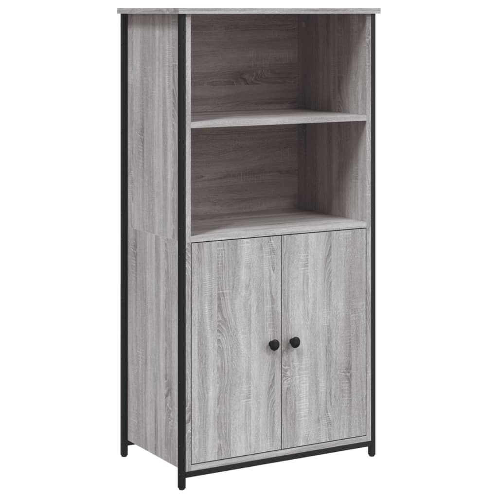 szürke sonoma színű szerelt fa magasszekrény 62 x 36 x 121,5 cm (834213)