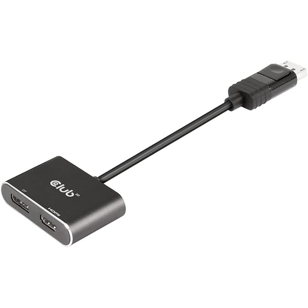 CLUB3D CSV-7220 адаптер за видео кабел 1 м DisplayPort HDMI + DisplayPort Сив