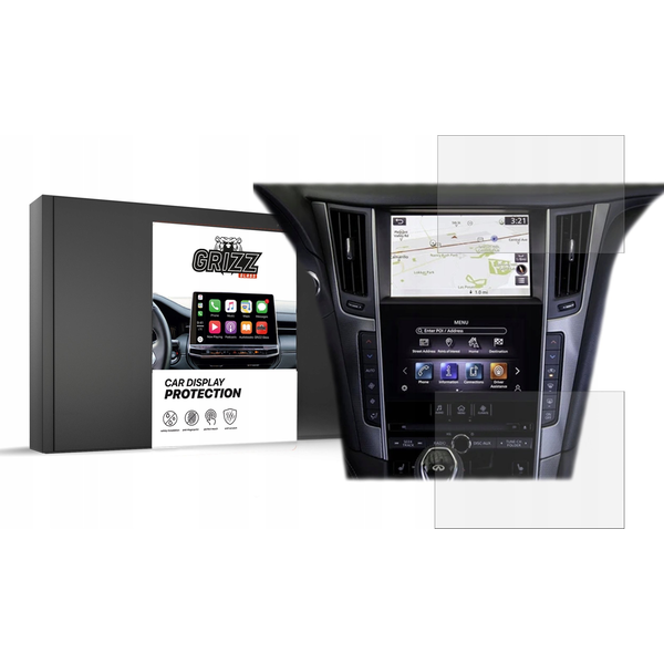  GrizzGlass Folia matowa GrizzGlass CarDisplay Protection do Infiniti Q50 2014-2020 [2w1]