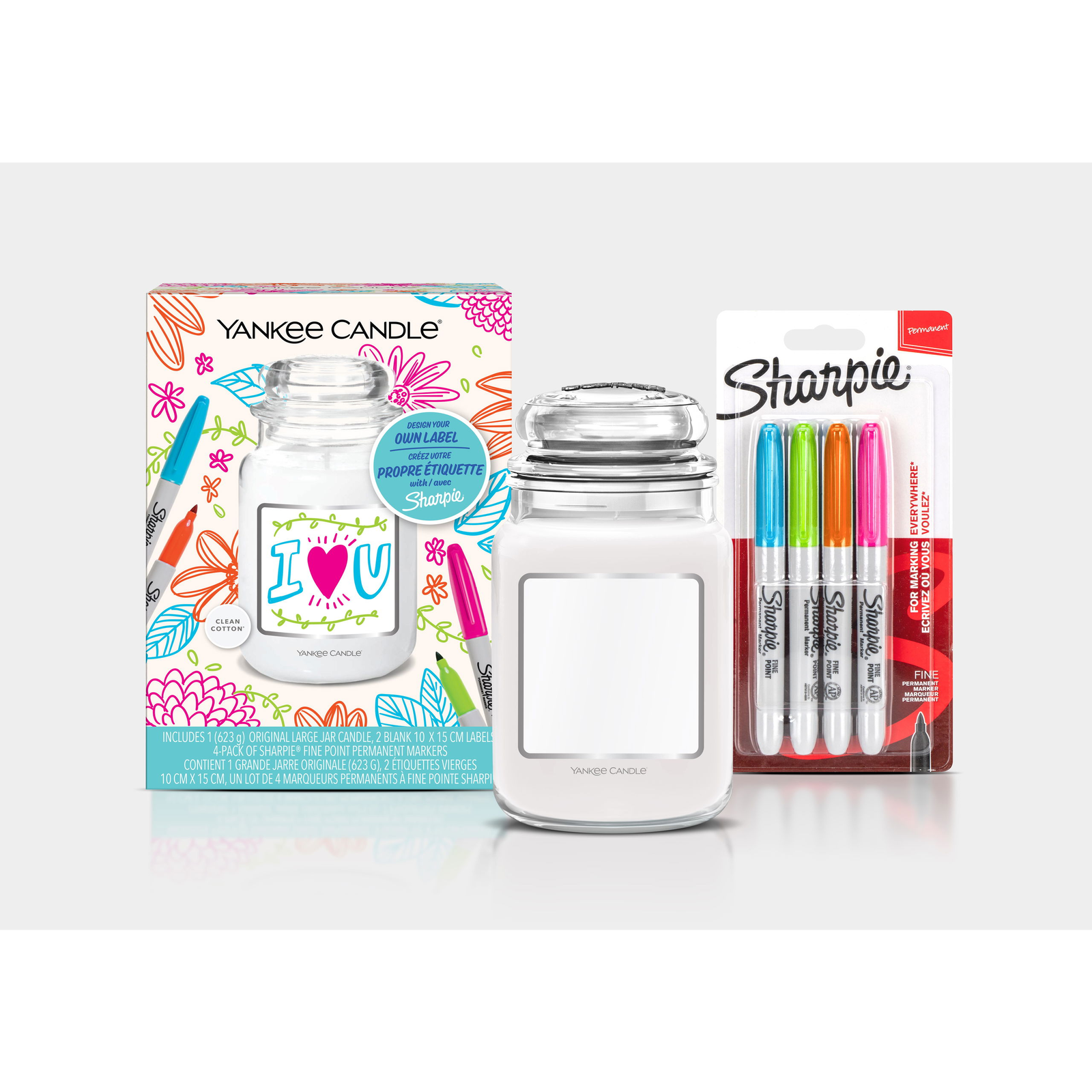 YANKEE CANDLE Fix Sharpie and Clean Cotton 623 g (5038581160894)