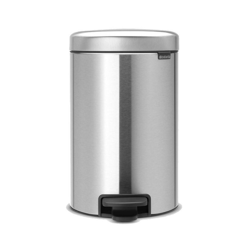 Brabantia NewIcon 12 literes pedálos fém szemetes - Inox (11 20 41)