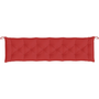 piros oxford szövet kerti padpárna 200 x 50 x 7 cm