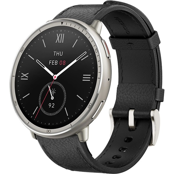 Amazfit W2433EU1N Смарт часовник и спортен часовник 3,35 см (1.32") AMOLED Цифров 466 x 466 пиксела Тъчскрийн Сребърен