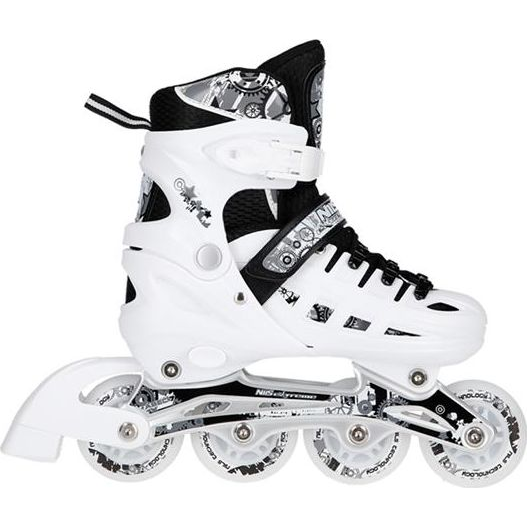 Nh10905 4en1 Led Blanco Tamaño M. M(35-38) Patines En Linea Con Dim.