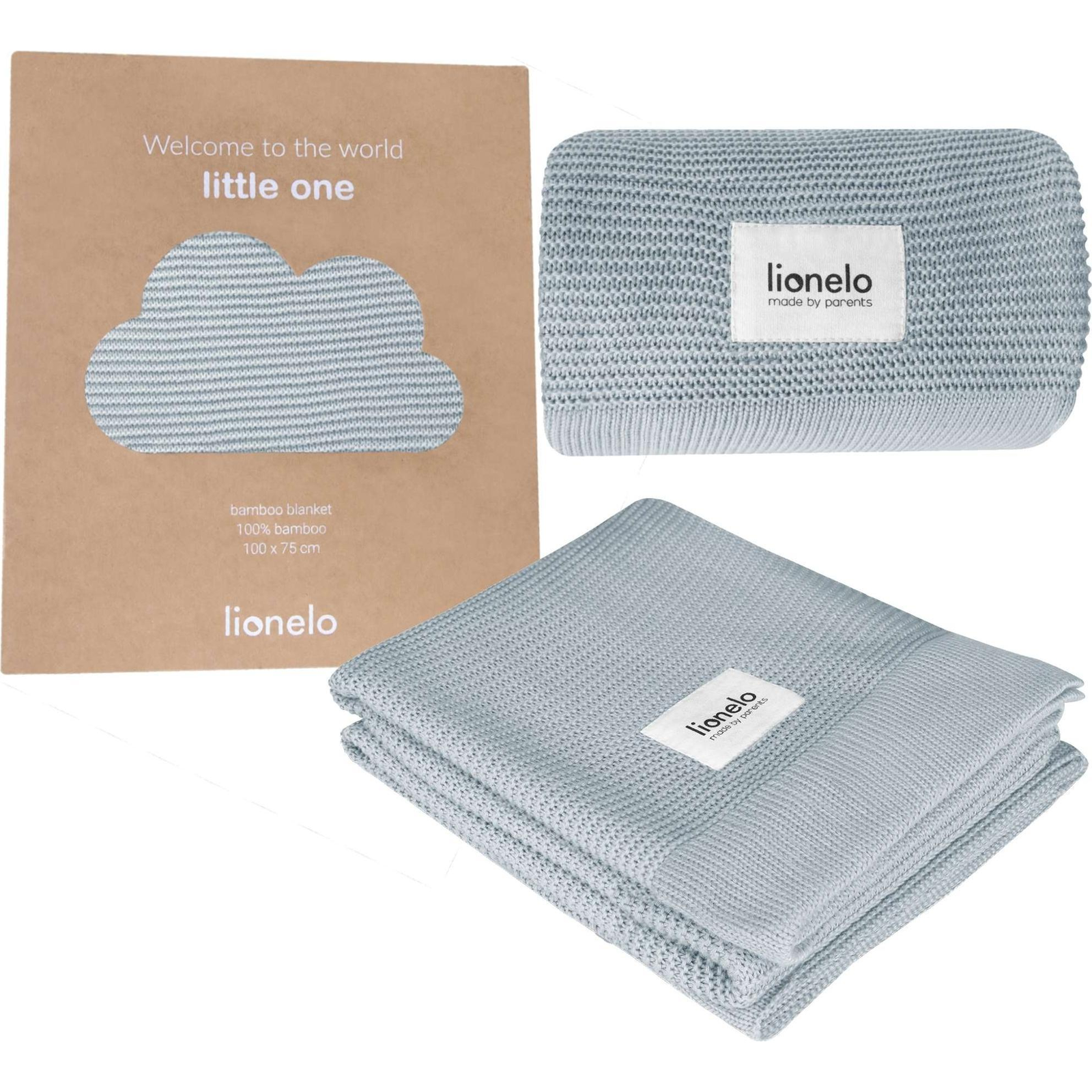 Lionelo Bambusz takaró Bamboo Blanket Grey (LO-BAMBOO BLANKET GREY 1 PC)