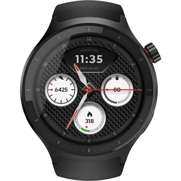 Motorola Moto Watch 1,43" OLED 47 мм черен смарт часовник с GPS